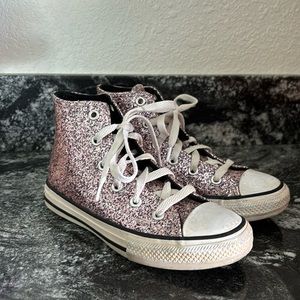 Pink & Silver Sparkle Hightops